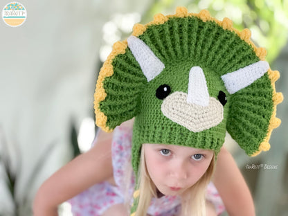Zingy Dinosaur Hat Crochet Pattern