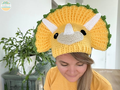 Zingy Dinosaur Hat Crochet Pattern