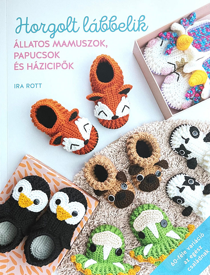 Crochet Animal Slippers Book - Paperback